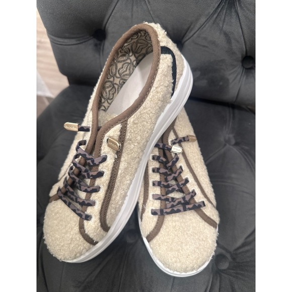 Hey Dude Karina Sherpa | eBay Hey Dude Karina Sherpa Lined Slip On Shoes Women\'s Size 8 Cozy Leopard Laces